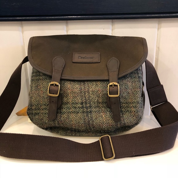 barbour tweed bag